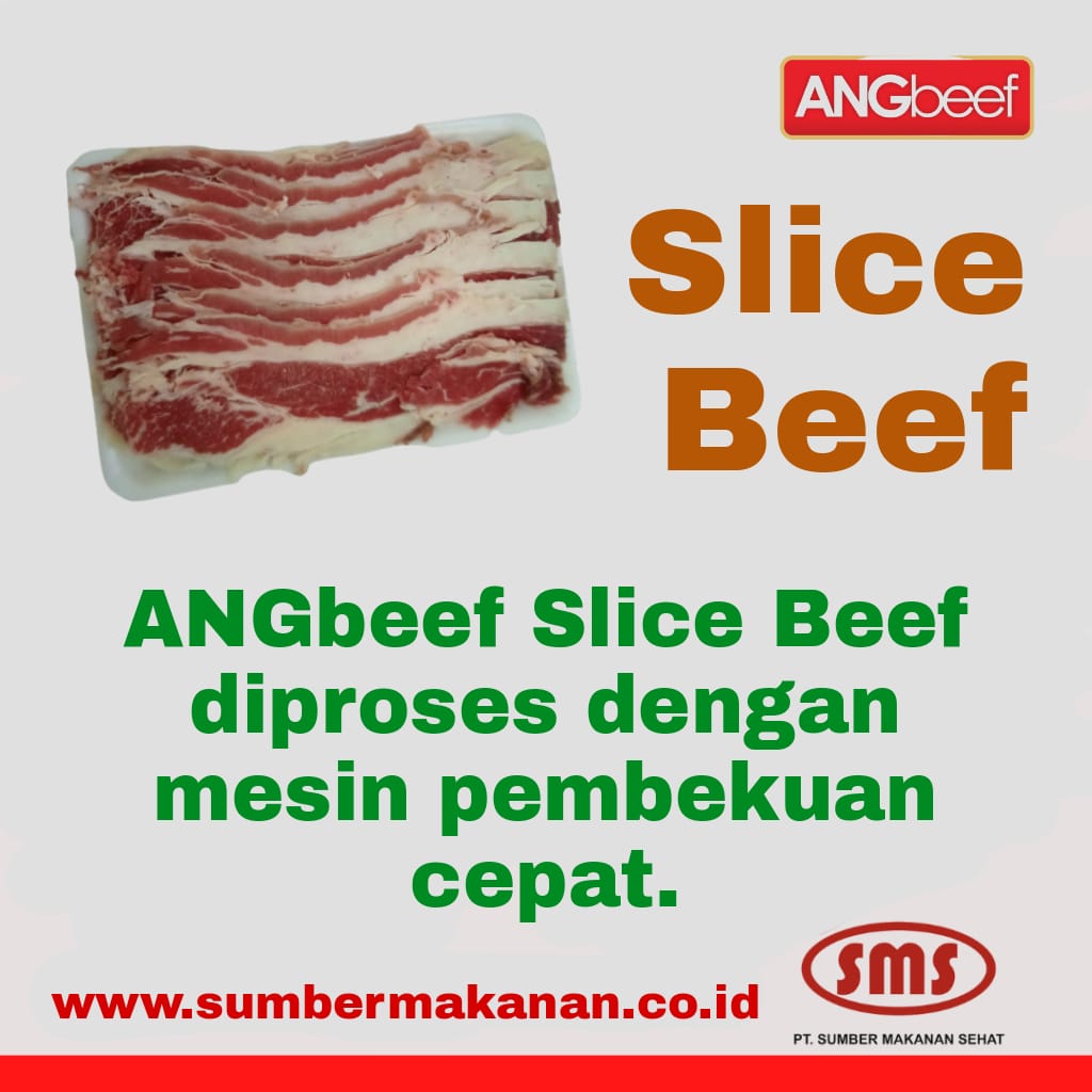 Slice Beef ANGbeef Diproses dengan Mesin Pembekuan Cepat